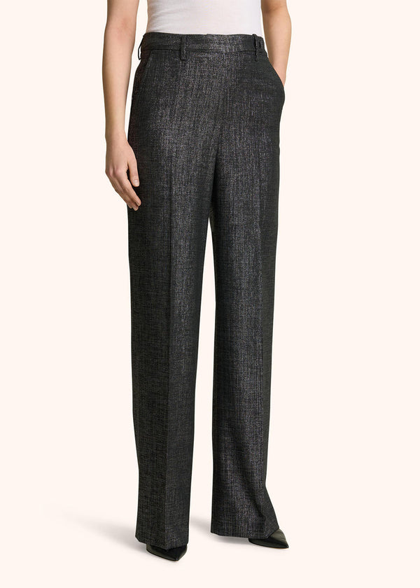 PANTALON EN LAINE MÉLANGÉE