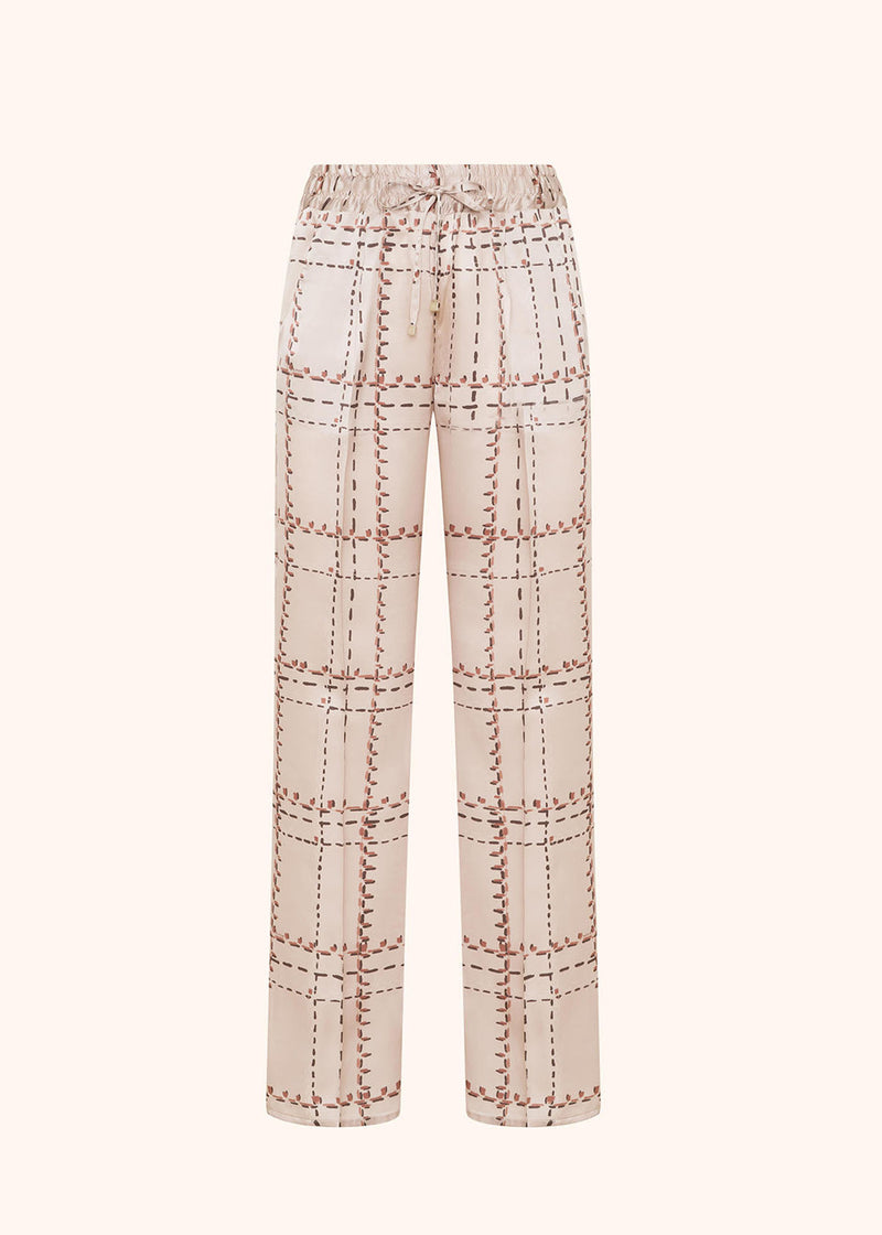 PANTALON COULISSE EN SOIE IMPRIMÉE