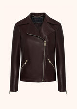 VESTE BIKER EN CUIR LISSE