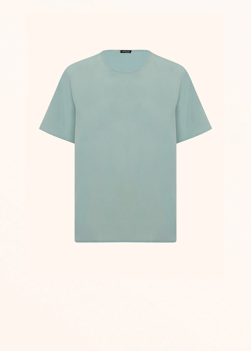 Kiton t-shirt ajusté à manches courtes et bas avec fentes pour femme.