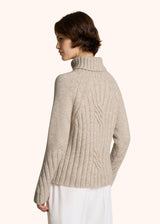 PULL EN ALPAGA AVEC TRESSE