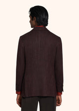 Kiton veste à boutonnage simple texturée pour homme.