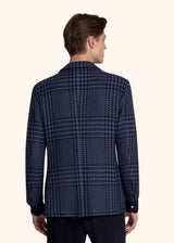 Kiton veste à boutonnage simple effet maille avec maxi motif prince-de-galles pour homme.