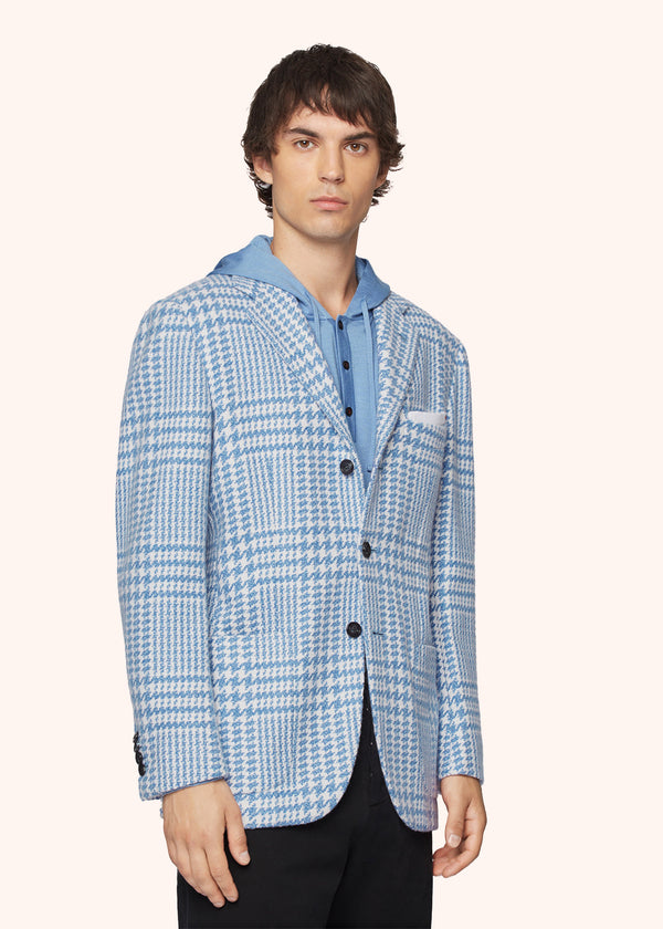 BLAZER PRINCE-DE-GALLES EN CACHEMIRE