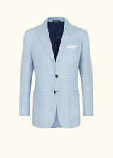 Kiton veste à boutonnage simple avec motif prince-de-galles pour homme.