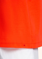 Kiton t-shirt ras-du-cou à manches courtes en coton de couleur orange fluo pour homme.