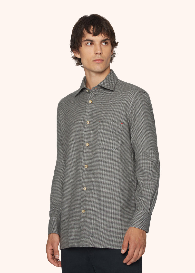 CHEMISE NERANO EN FLANELLE PIED-DE-POULE