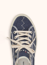Kiton chaussure sneaker ''mesa'' au style rétro en édition limitée produite en collaboration avec hidn-ander.Color bleu, pour homme.