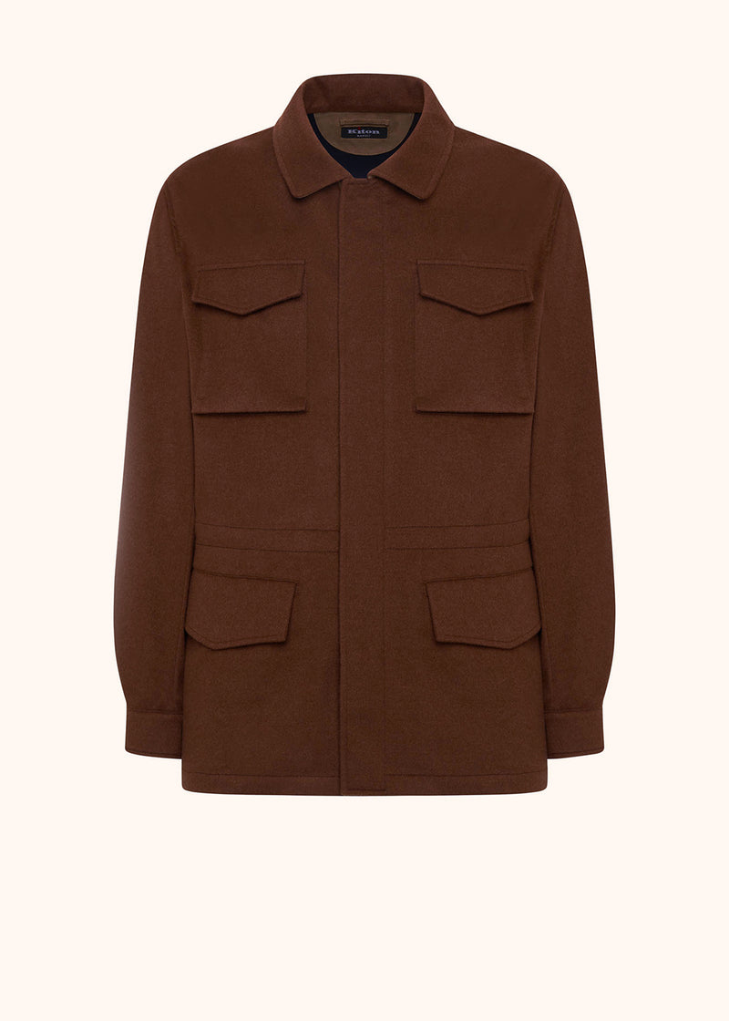 VESTE UTILITY EN CACHEMIRE BEAVER