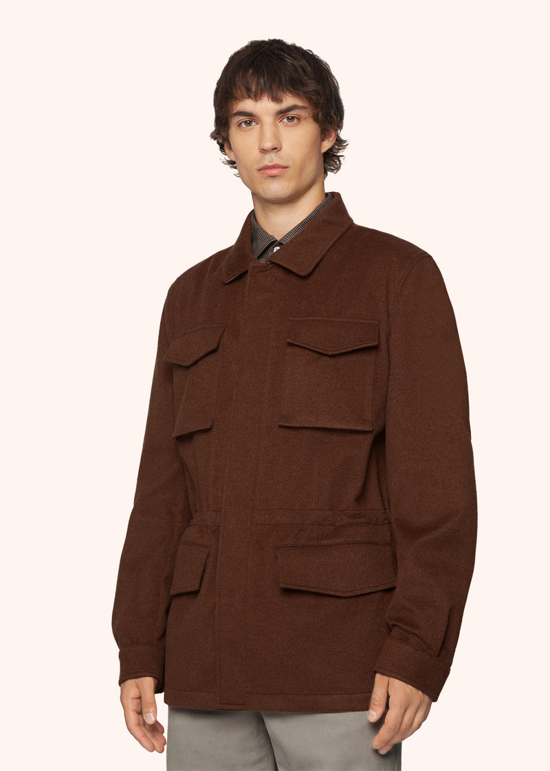 VESTE UTILITY EN CACHEMIRE BEAVER