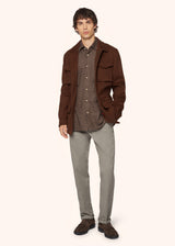 VESTE UTILITY EN CACHEMIRE BEAVER