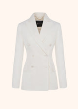 Kiton veste à double boutonnage avec six boutons à la coupe enveloppante pour femme.