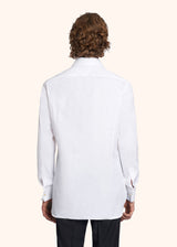 Kiton chemise blanche en pur coton pour homme.