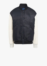 Kiton blouson style bomber bicolore et bimatiére.