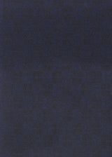 Kiton écharpe en drap de cachemire avec motif géométrique ton sur ton sur fond bleu et noir pour homme.